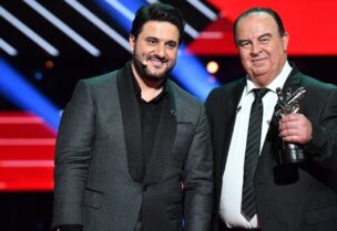 الفائز عبده ياغي والفنان ملحم زين