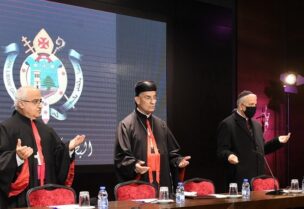 البطرك الراعي خلال افتتاح السنة القضائية
