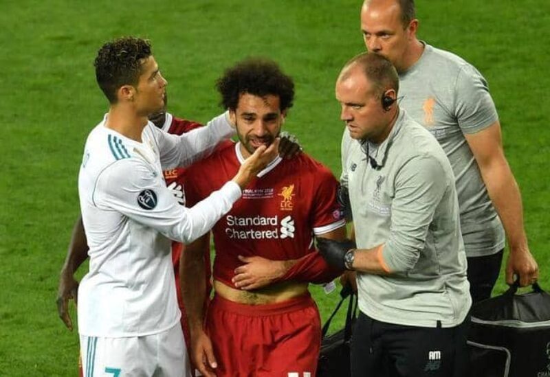 خروج صلاح من مباراة نهائي أبطال أوروبا بعد إصابته