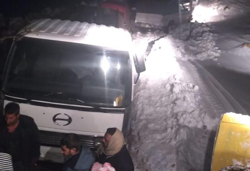 جرف الثلوج وتوسيع طريق القموعة-مرجحين-الهرمل