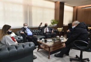 الوزيرة عبدالصمد مع الكعكي والقصيفي