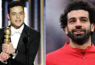 محمد صلاح والممثل رامي مالك