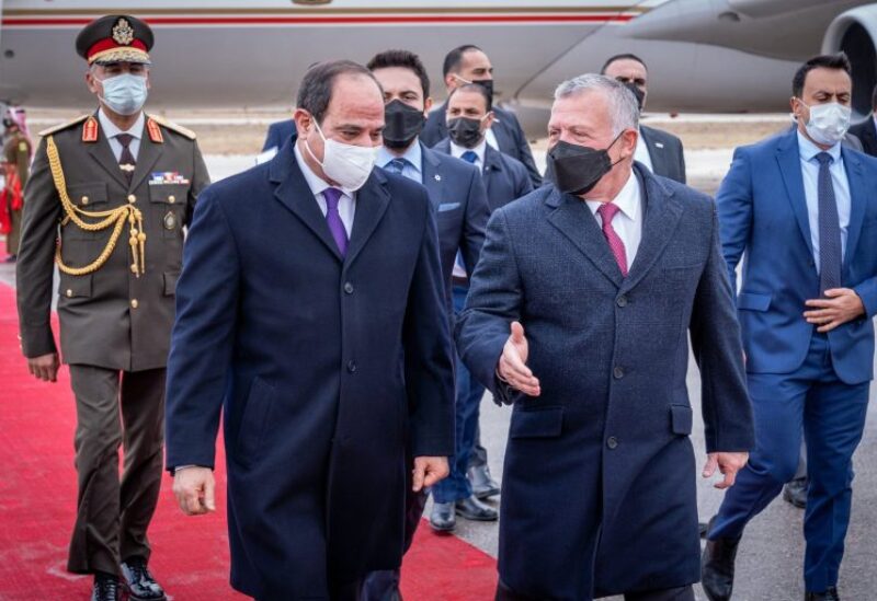 ملك الأردن والرئيس عبدالفتاح السيسي