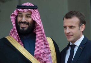 ولي العهد السعودي والرئيس الفرنسي