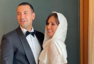 الفنانة حلا شيحة وزوجها معز مسعود