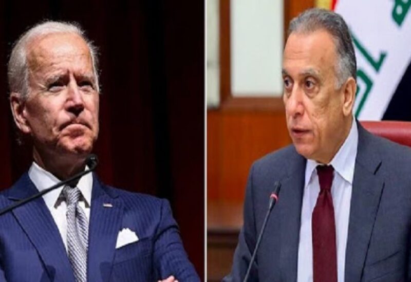 مصطفى الكاظمي وحو بايدن