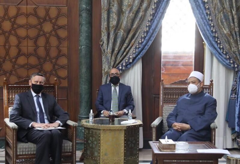 شيخ الأزهر خلال استقباله السفير الألماني بالقاهرة