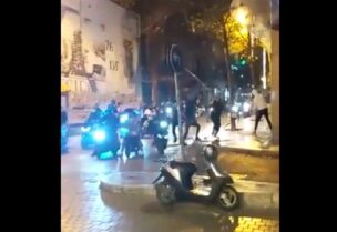 تحطيم أبواب المحال التجارية وواجهات المصارف في الحمرا