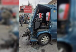 حادث كبير على اوتوستراد الكرنتينا