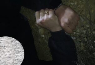 لحظة القبض على اللص