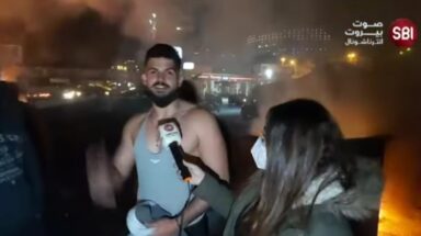 احد المحتجين