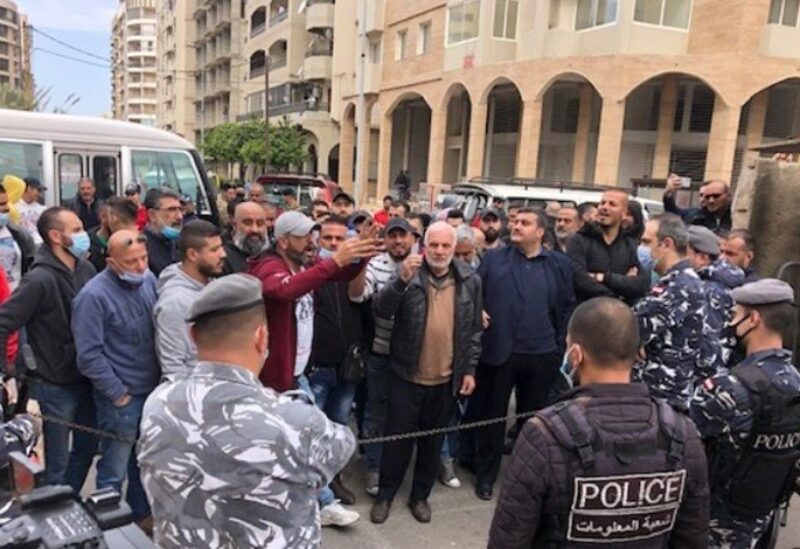 اعتصام امام قصر العدل في طرابلس