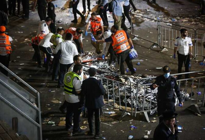 عشرات القتلى والجرحى خلال حفل ديني بإسرائيل