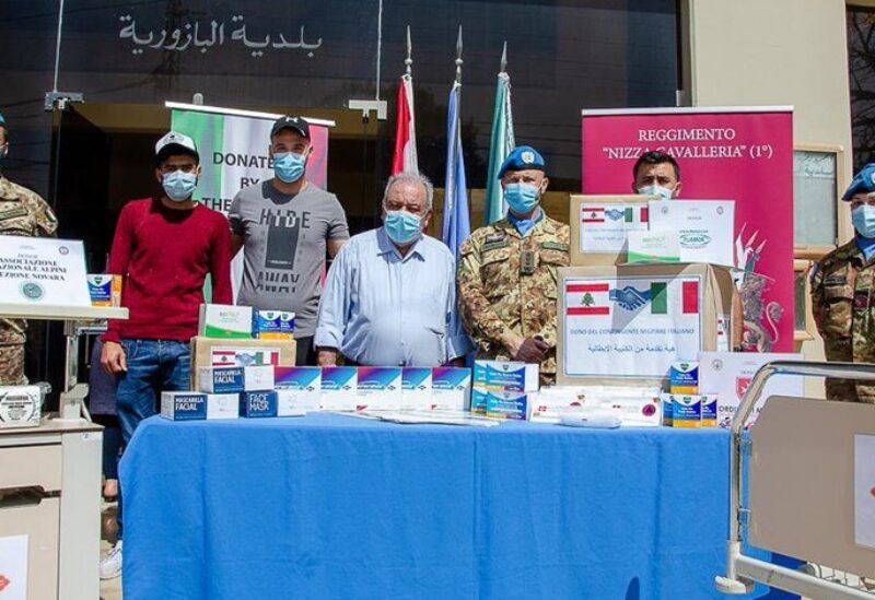 مستلزمات طبية لمكافحة كورونا مقدمة من اليونيفيل للجيش اللبناني