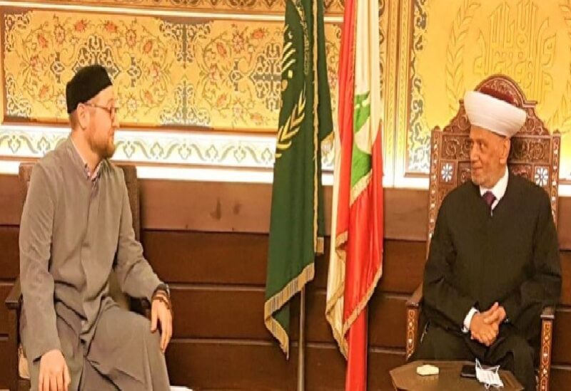 المفتي دريان خلال استقباله مفتي موسكو