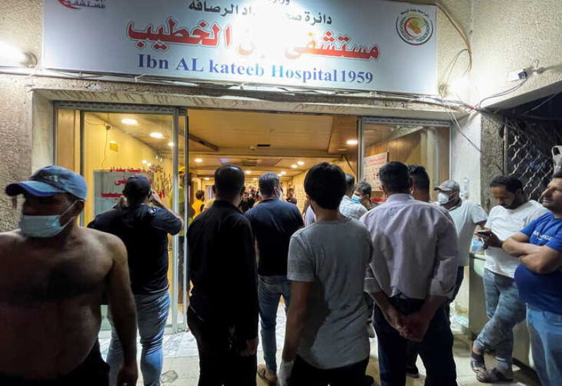 حريق بمستشفى في بغداد