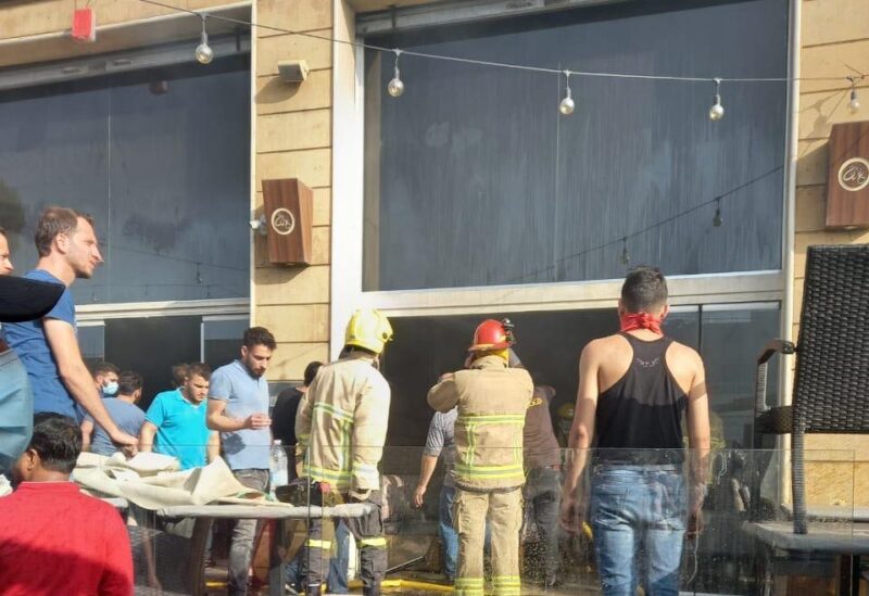 إطفاء حريق اندلع في مطعن في تعلبايا