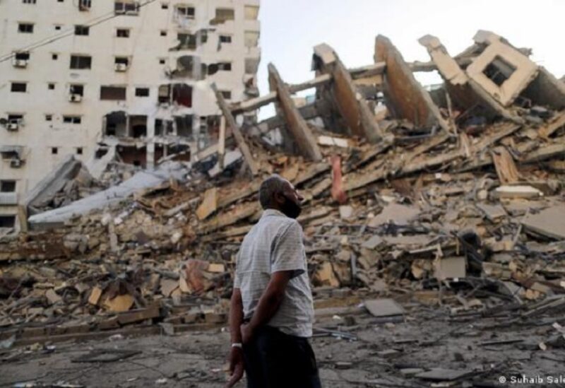 آثار القصف على غزة