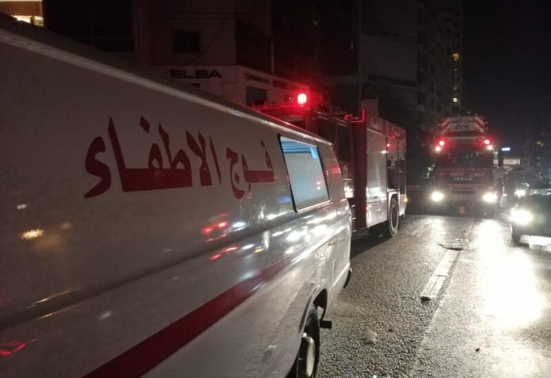 سيارة تابعة لفوج إطفاء بيروت