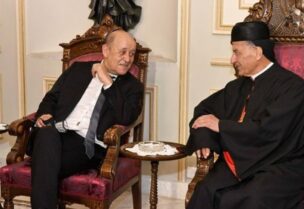 البطريرك الراعي ولودريان
