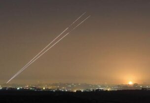صواريخ من غزة باتجها المستوطنات الاسرائيلية