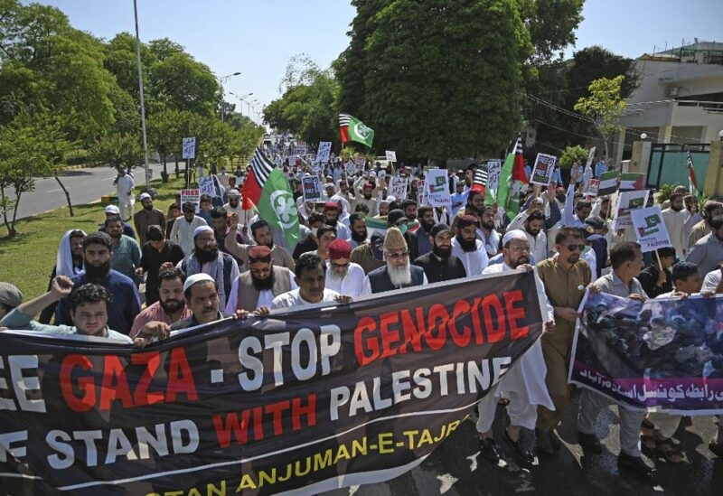 مسيرة تضامنية مع فلسطين في باكستان