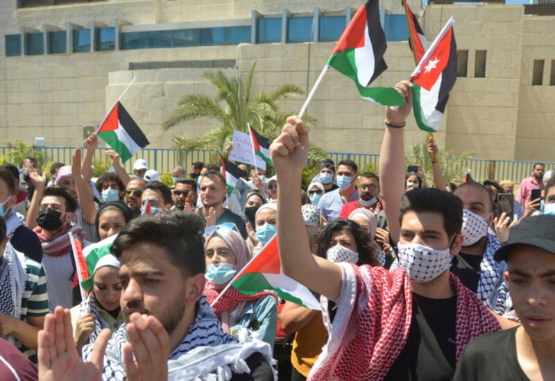 وقفة احتجاجية للتعبير عن التضامن مع الشعب الفلسطيني في عمان