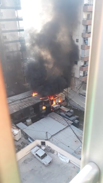 حريق صيدا
