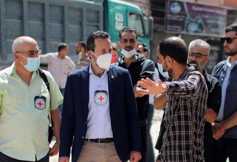 المدير العام للجنة الدولية للصليب الأحمر أثناء زيارته غزة