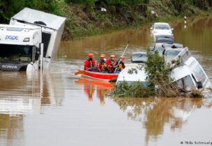 أضرار الفيضانات في ألمانيا