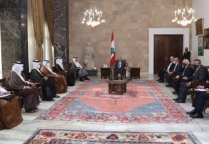الرئيس عون خلال استقباله وزير الخارجية القطري
