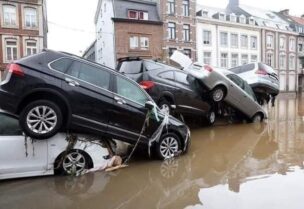أضرار الفيضانات في أوروبا