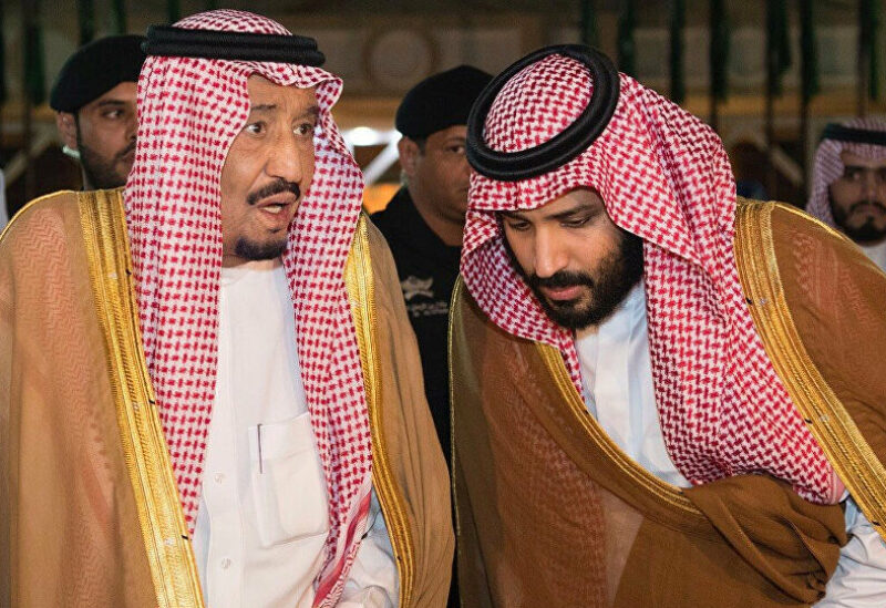 الملك سلمان وولي عهده الأمير محمد بن سلمان