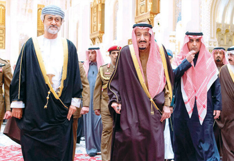 ملك السعودية وسلطان عمان