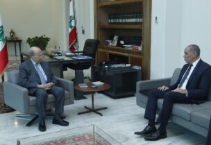 رئيس بعثة الاتحاد الاوروبي في لبنان السفير رالف طراف ,رئيس الجمهورية ميشال عون