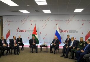 ملك الأردن يلتقي الرئيس الروسي