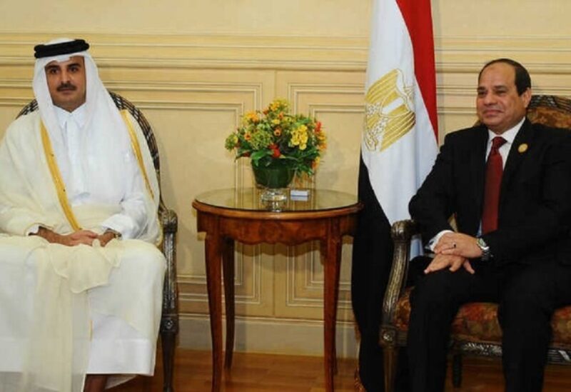 الرئيس المصري وأمير قطر- أرشيفية