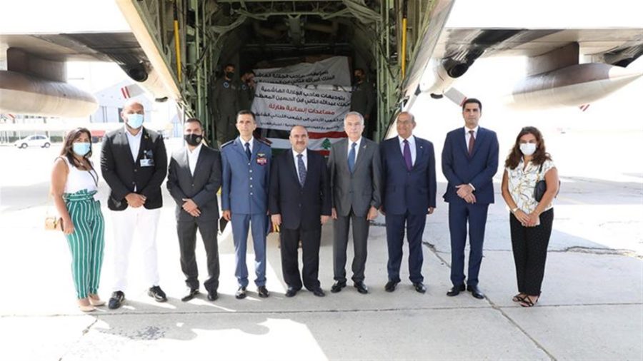 وصول المساعدات الاردنية