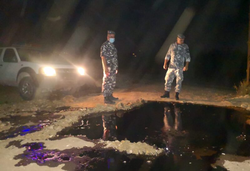 إدارة منشآت النفط اوفدت فريقا فنيا لمعالجة التسرب في الشمال