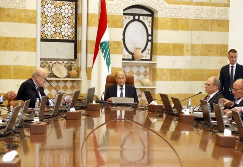 جلسة مجلس الوزراء في بعبدا