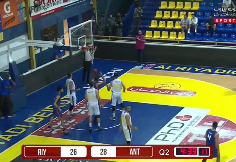 Riyadi vs Antranik Round 1 Lebanese Basketball Championship صوت