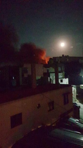 إحراق منازل في وادي الجاموس
