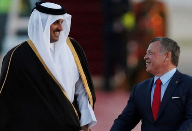 ملك الأردن وأمير قطر