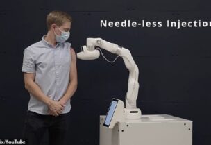 تطوير روبوت يقدم لقاحات خالية من الإبر