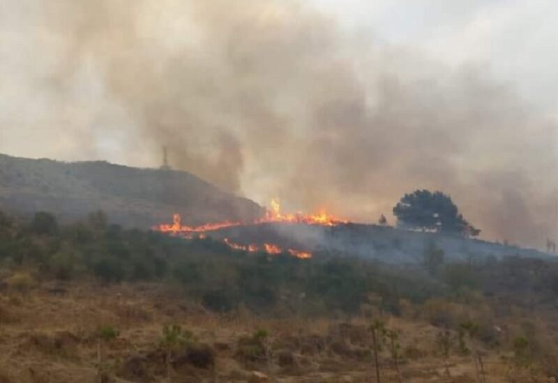 حريق جبل الريحان