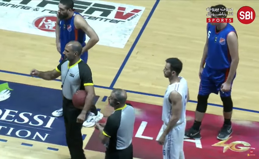 Hoops VS Homentmen Round 5 XXL Energy Lebanese Basketball Championship صوت بيروت إنترناشونال