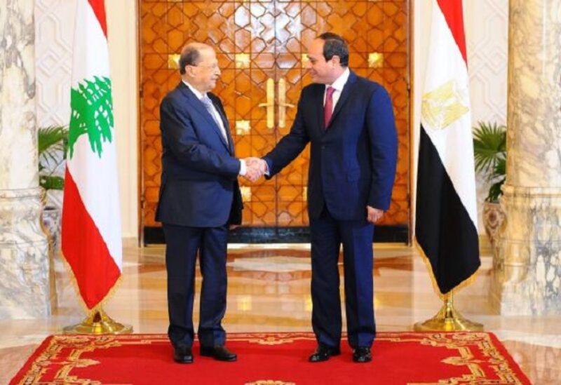 الرئيسان اللبناني والمصري