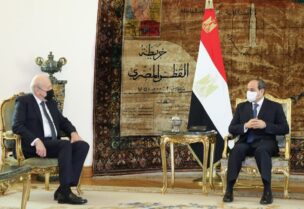 الرئيس المصري والرئيس نجيب ميقاتي