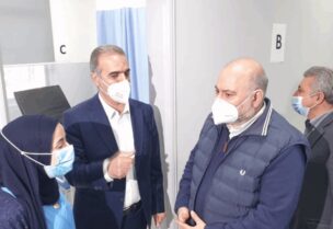 وزير الصحة العامة الدكتور فراس أبيض خلال زيارة لمستشفى مشغرة الحكومي
