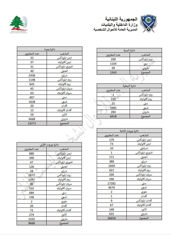 "الداخلية" تنشر قوائم الناخبين غير المقيمين موزعين على الدوائر الانتخابية